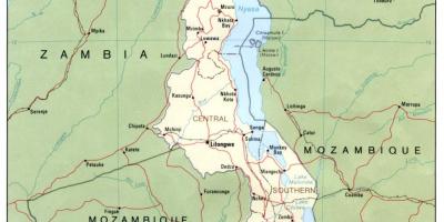 Kat jeyografik lari yo nan blantyre Malawi
